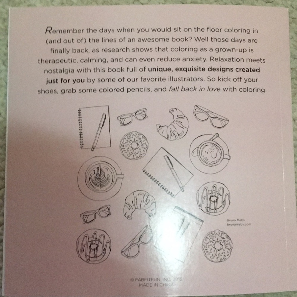 Coloring Book from FabFitFun - Picture 2 of 2